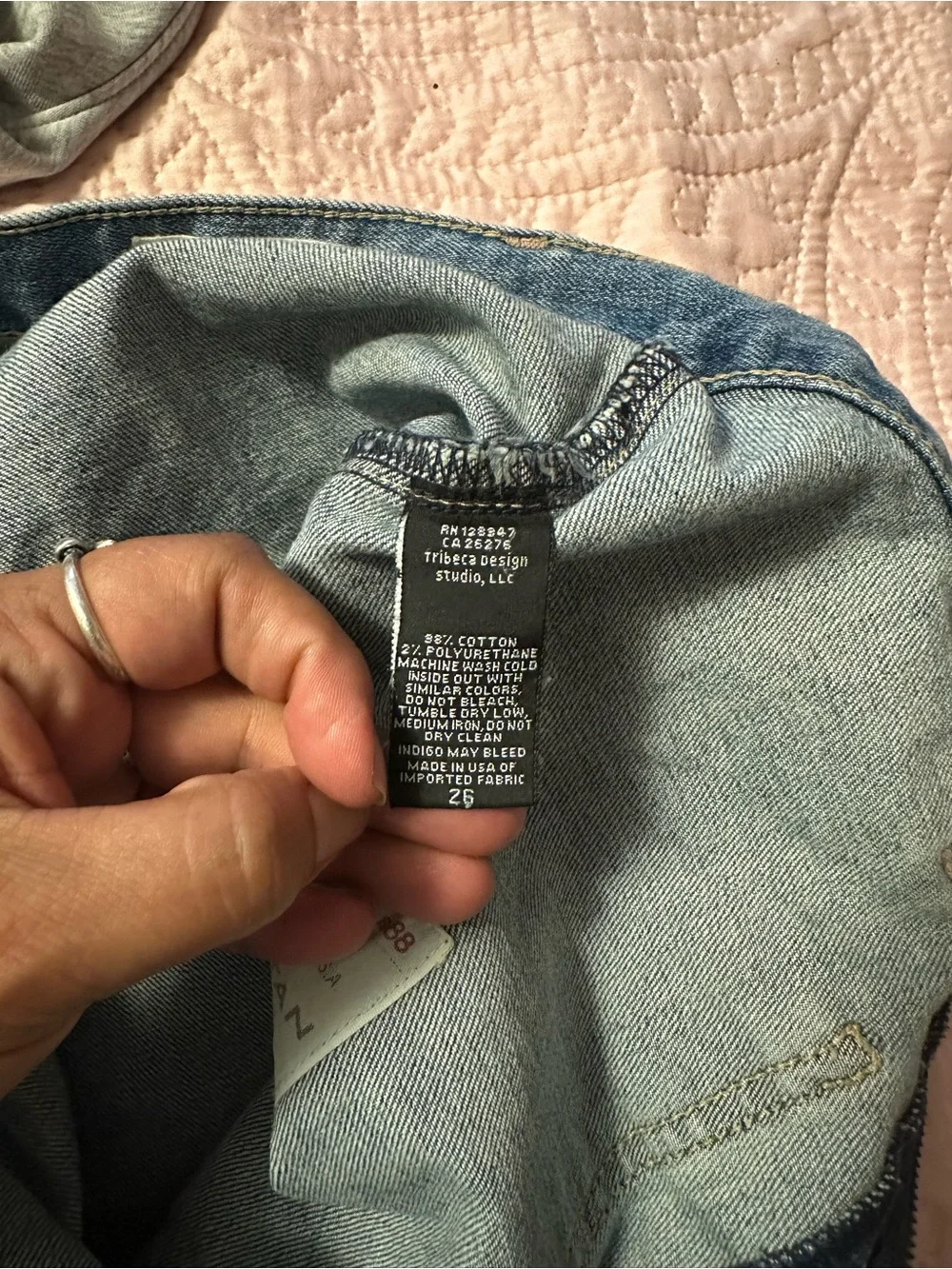 Nili Lotan Patch-Pocket Slim Barrel Jeans in Washed Blue
